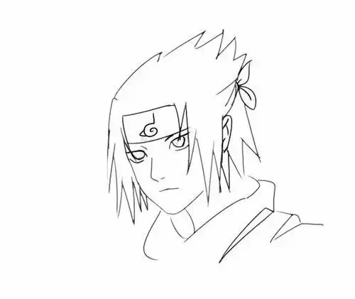 佐助简笔画 帅气