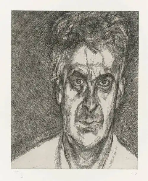 英国最伟大的当代画家卢西安弗洛伊德素描手稿