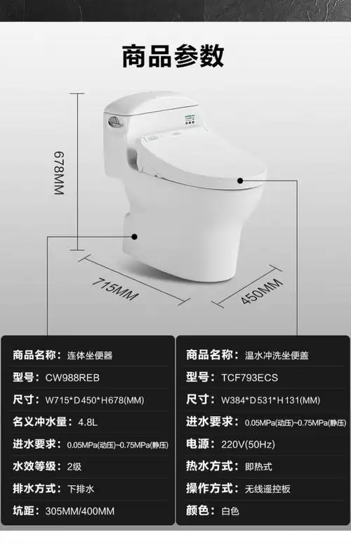 toto卫浴智能马桶智洁连体超漩式座便器卫洗丽cw988rebtcf793ecs