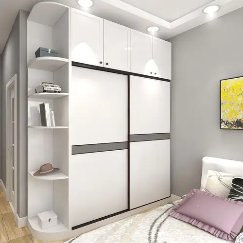 铝合金家具衣柜现代极简轻奢推拉门趟门开门整体定制走入式衣柜