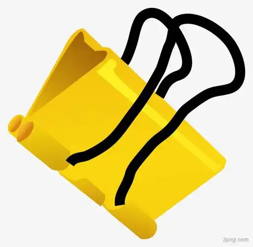 夹子矢量png素材透明免抠图片卡通手绘