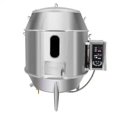 劲恒220v380v电热烤鸭炉双层保温烤鸡烧鸭鹅羊吊炉不锈钢商用