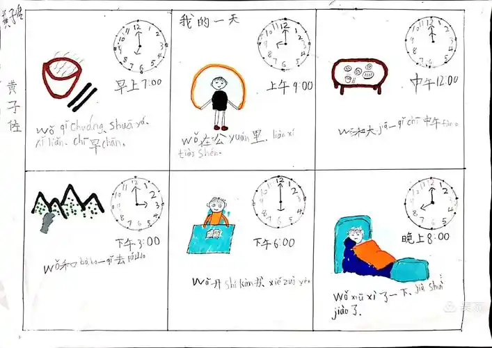 【2020级5班】画数学——我的一天