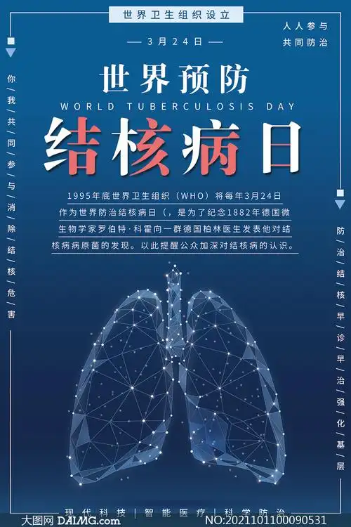 世界防治结核病日宣传海报psd素材
