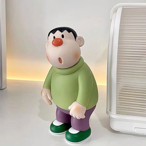 天颛哆啦a梦胖虎摆件a梦机器猫技兰技安初q版呆萌手办模型居家公仔礼