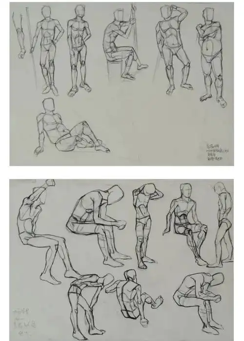 级雕塑2班指导教师:周晓东三,全身人体写生刘让2020级油画1班指导教师