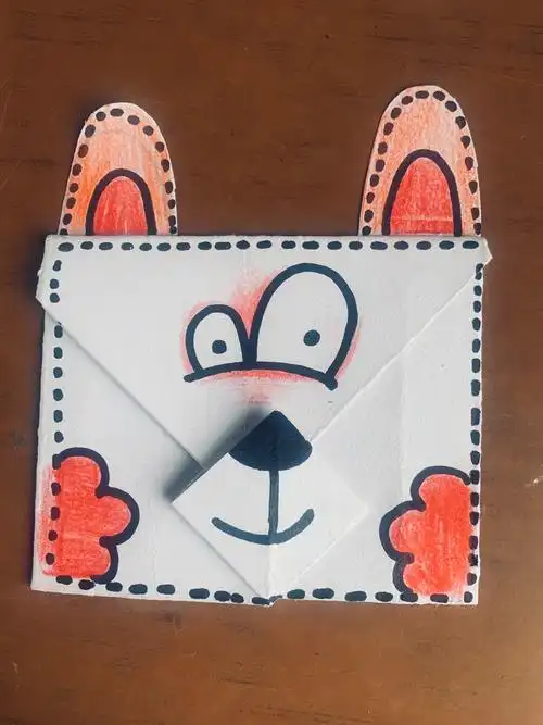 组后再给信封勾一个虚线边