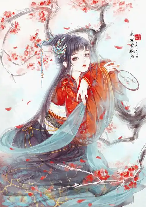 100多张古风手绘图片唯美人物精选古装美女图片