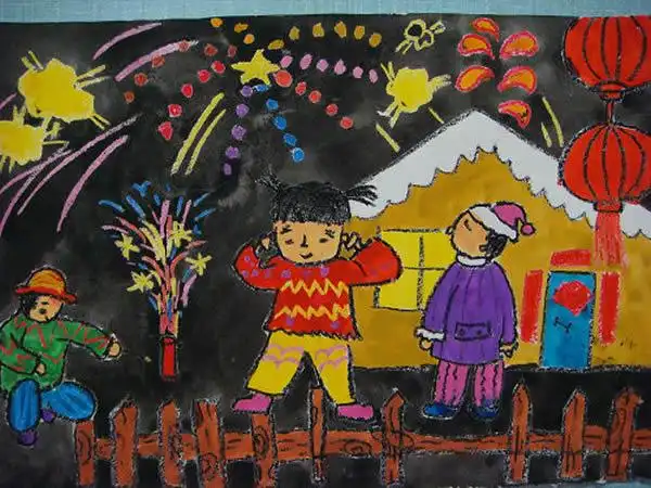 放烟花怎么画 放烟花怎么画简笔画