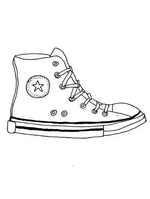 简笔画教程:鞋子简笔画画法教学简笔画鞋子简单又漂亮鞋孑简笔画图片