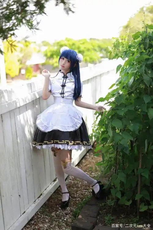 女装大佬化身旗袍小可爱,《lovelive》津岛善子cos