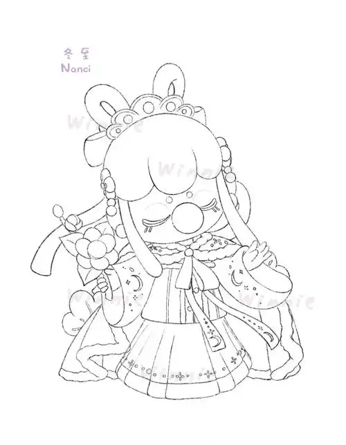 【手绘彩铅盲盒】nanci二十四节气冬至/附线稿