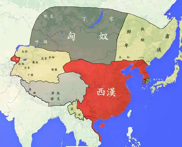 汉武帝晚年时期的西汉疆域
