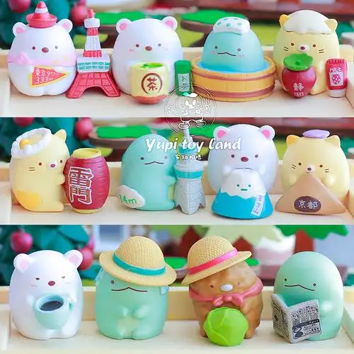 角落生物手办盲盒角落小伙伴日系可爱玩偶模型公仔微景观蛋糕摆件