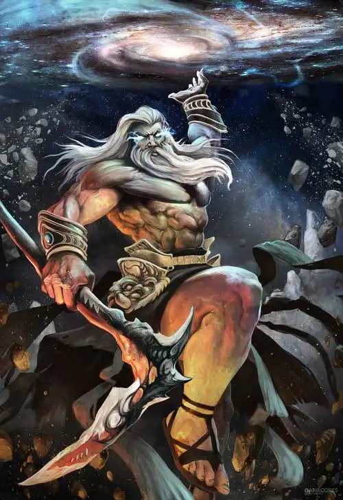 手持精金镰刀的克洛诺斯(cronos)