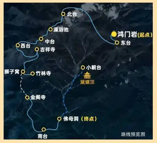 中国五台山徒步东台,北台,中台,西台,南台,台怀镇 4日活动招募