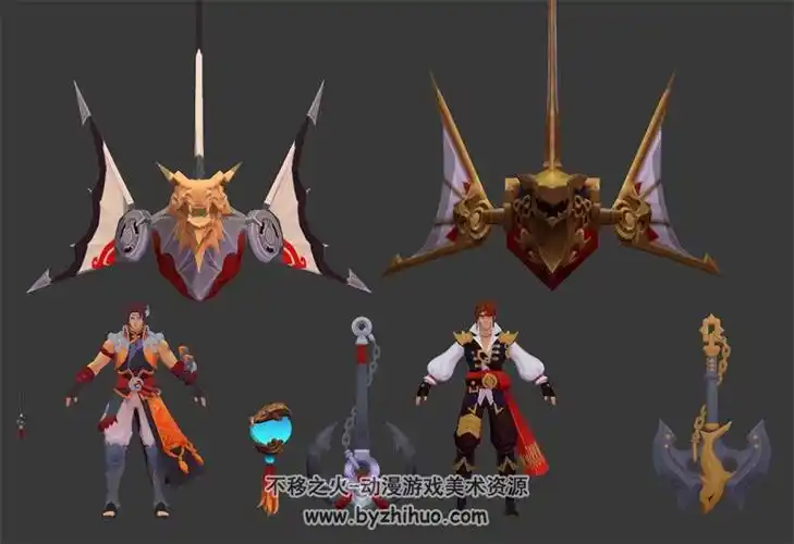 王者荣耀孙策海之征途光明之海3d模型