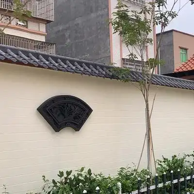 双面围墙瓦单面压合成一体瓦装饰塑料农村四合院房子中式墙头帽