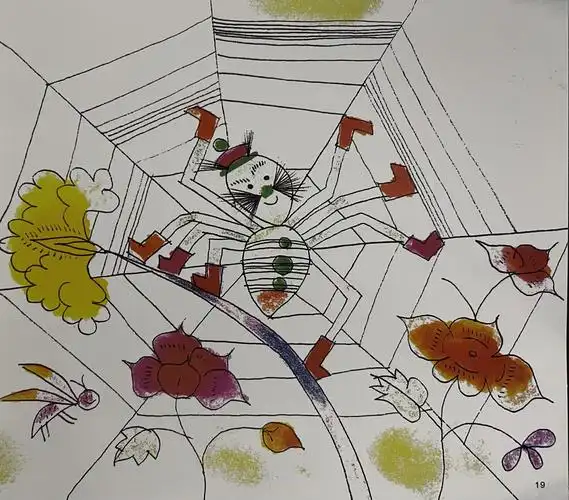 蜘蛛先生用什么盖新房子呢?用肚子里的丝线啊!