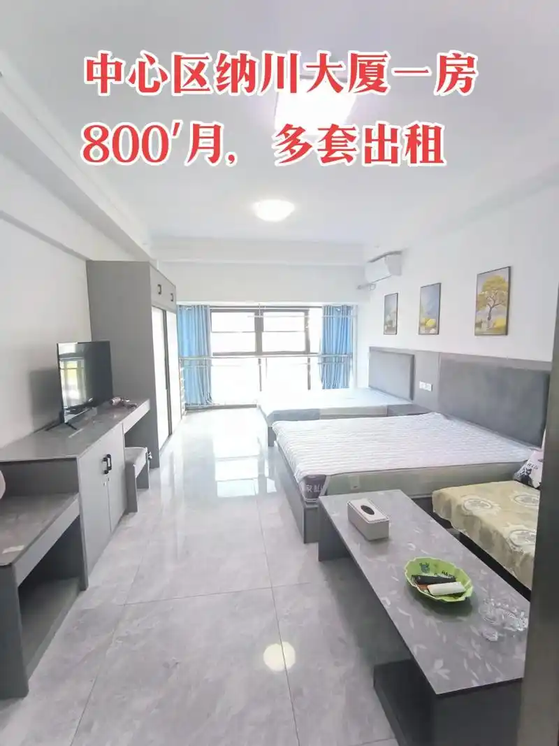 防城港中心区纳川大厦一房800/月,可短租,押一付一#今日优 - 抖音