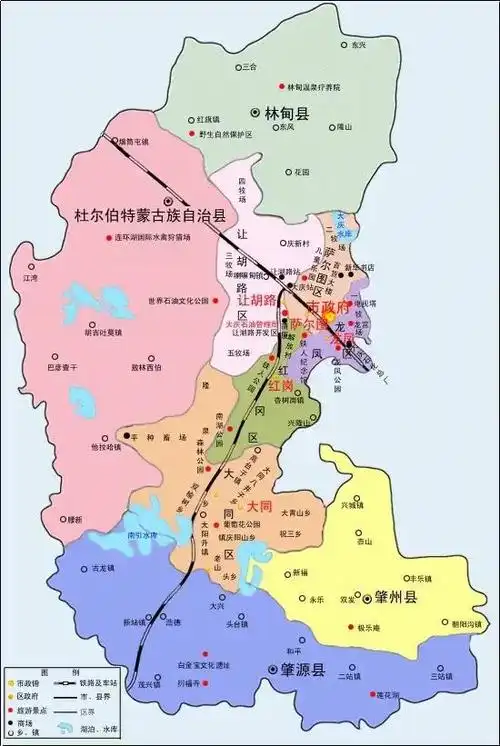 向阳区,前进区,东风区,郊区,桦南县,桦川县,汤原