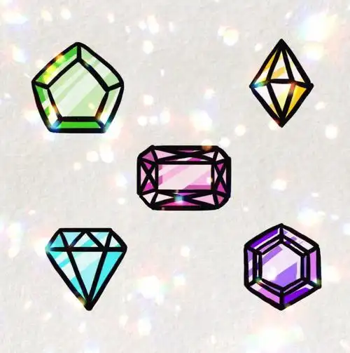 多边形钻石的简单画法
