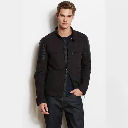 armani exchange/阿玛尼男装 新款男士夹克外套 y6k347ch 黑色 xl