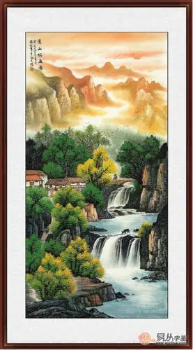 玄关挂这五幅山水画妙极了旺财更镇宅