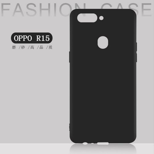 oppo r15手机壳纯黑壳r15手机套pacm00磨砂壳r15梦境版保护套透明