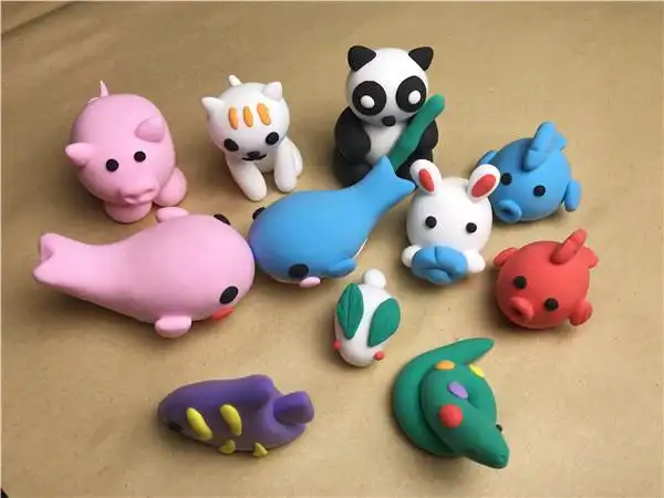 儿童手工diy乐园分享超可爱的动物粘土作品