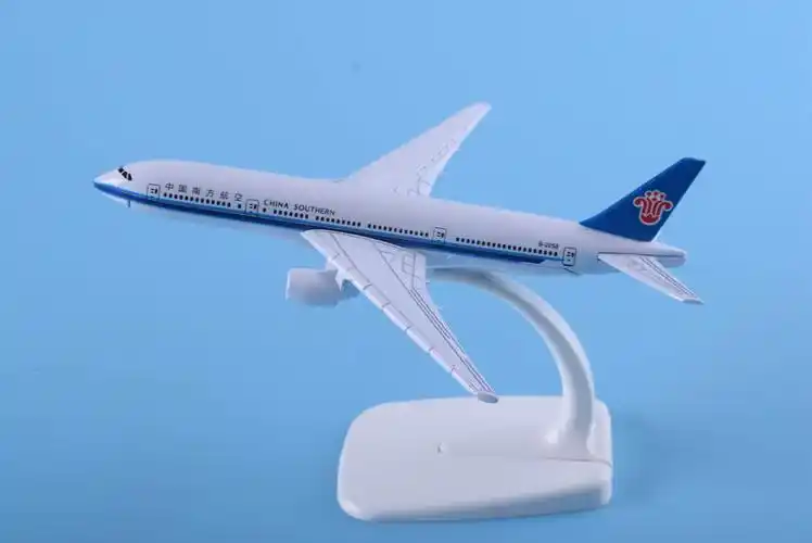 飞机模型波音777南航16厘米**真机缩小模型金属工艺品合金艺品