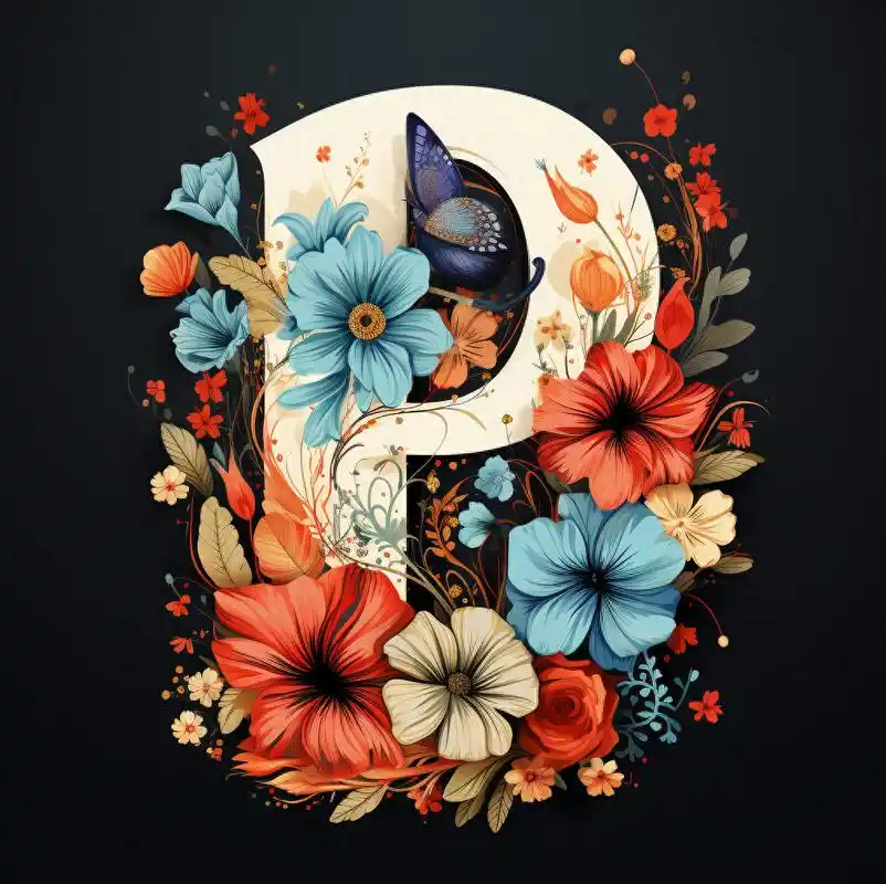 繁花似锦版,青花国瓷版字母头像