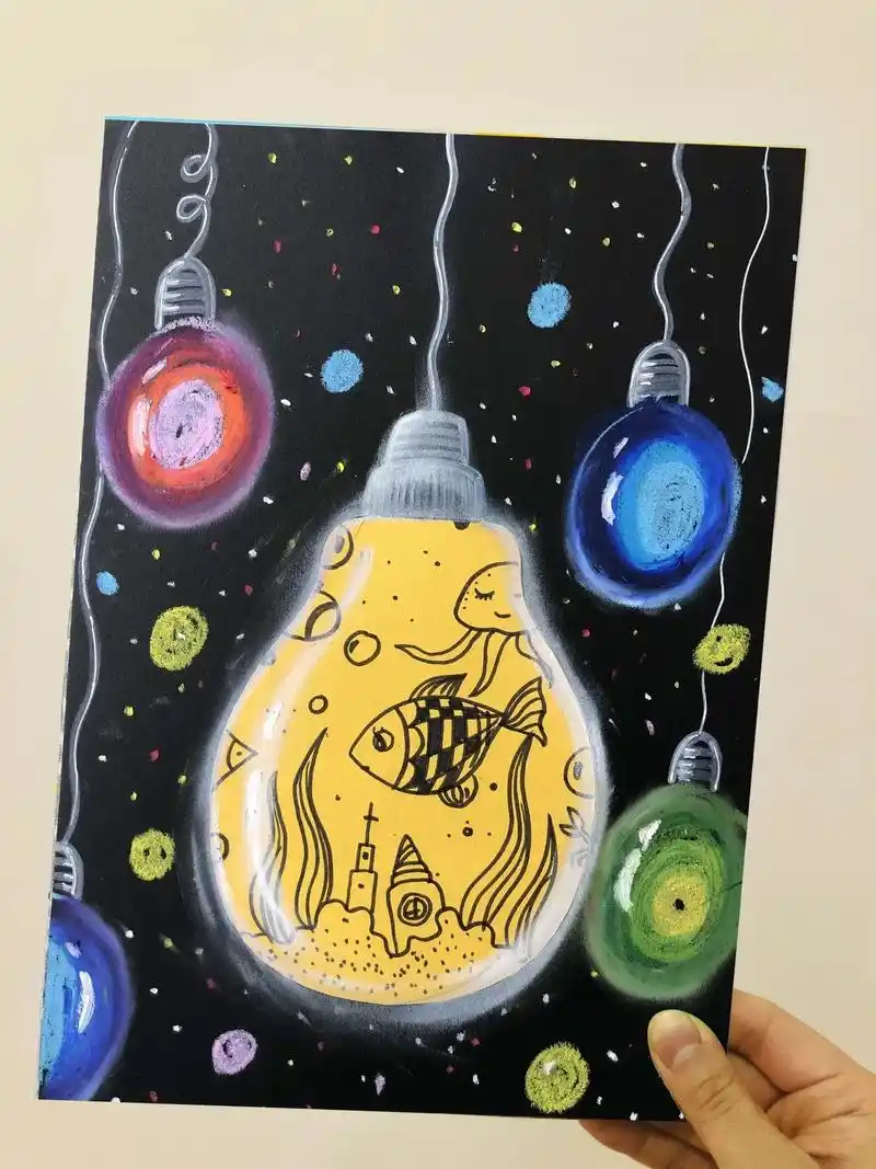 灯泡95的创意联想 你学会了么? #绘 - 抖音