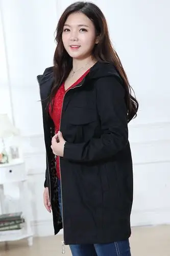 秋冬新款加肥加大码女装胖mm200斤纯色宽松大衣胖人显瘦风衣外套