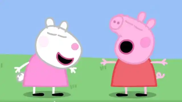 小猪佩奇和苏西和好了,她们笑的可真开心呀!