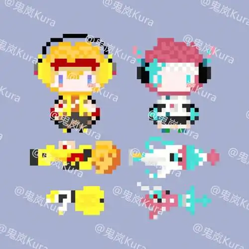 王者荣耀鲁班七号电玩小子星元拼豆图纸04