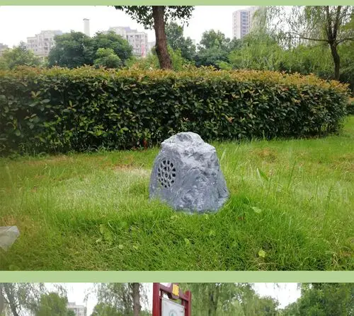 树脂园林草坪音箱小区公园庭院广场石头草地音响 户外防水喇叭定制 酒