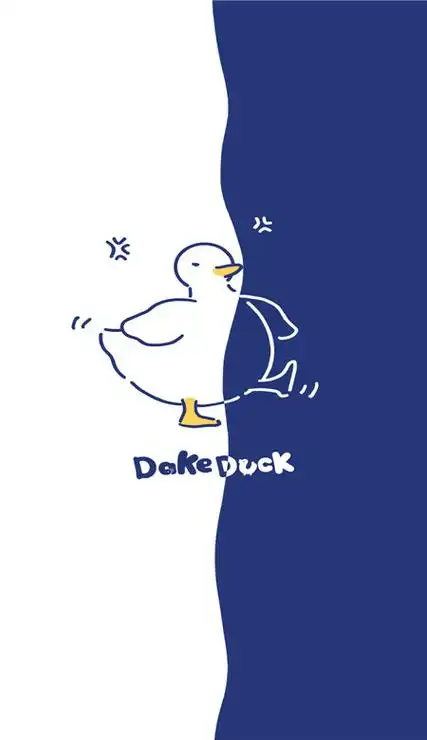 可爱鸭手机壁纸图片大全微信好看的聊天分界线背景图