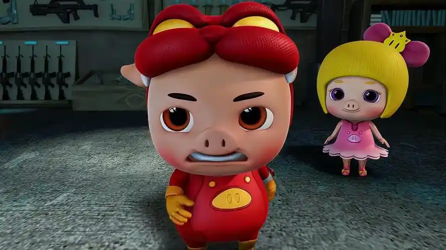 猪猪侠波比真是墙头草小猪猪威风了立马倒向小猪猪