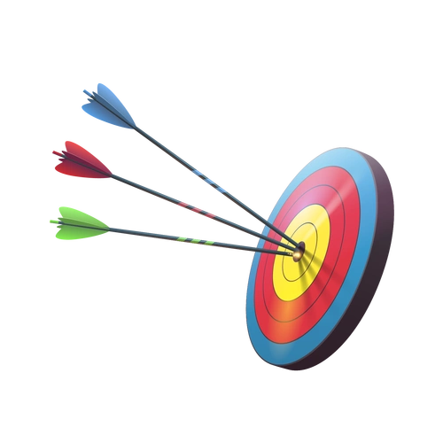 彩色立体箭靶图片