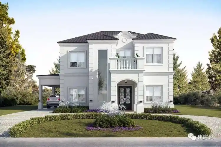 这30套别墅以欧美田园风斜顶造型为主,看起来特漂亮,一切美如画