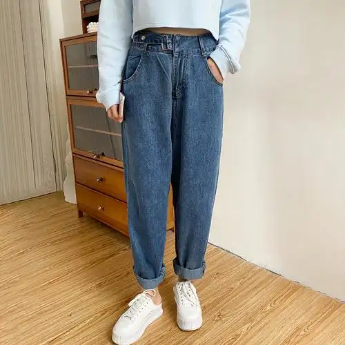 萝卜牛仔裤女胖mm