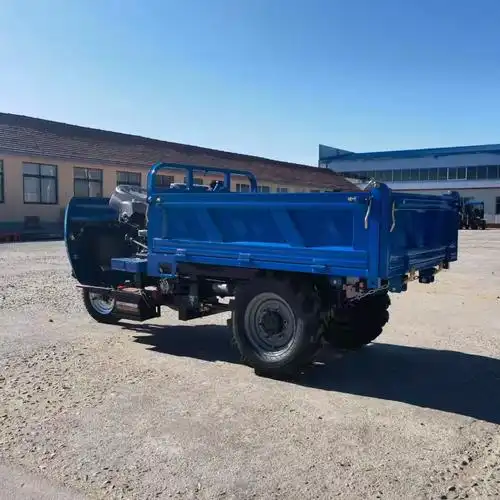 建筑工程柴油三轮车 全新自卸式农用三轮车 液压自卸翻斗车