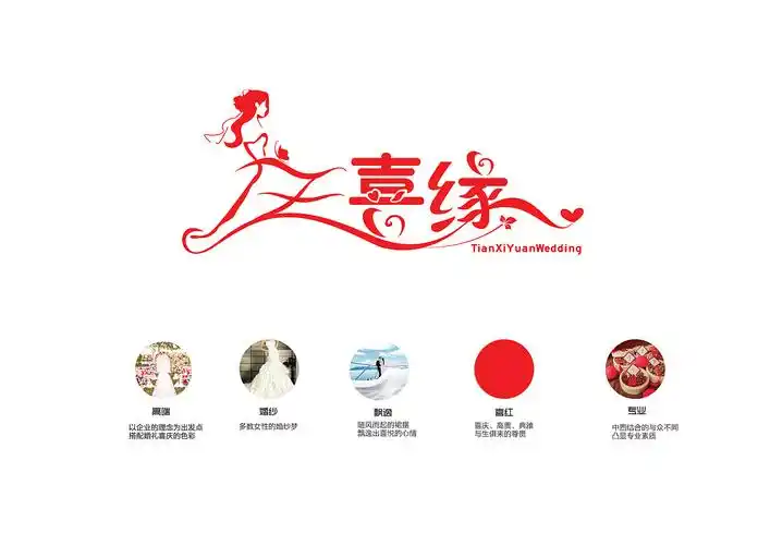 天喜缘logo创作思路