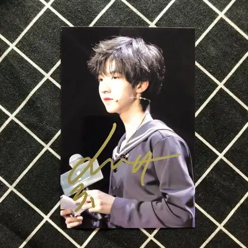 时代少年贺峻霖亲笔签名照送女朋友送闺蜜送朋友送同学贺峻霖周边