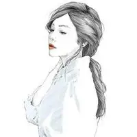 黑白素描头像女生唯美小清新_微信头像图片大全