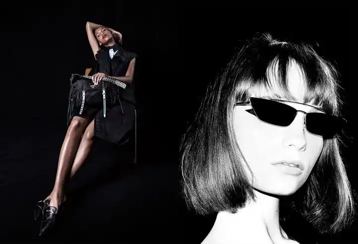 黑色尼龙prada释出2018春夏prada365广告大片