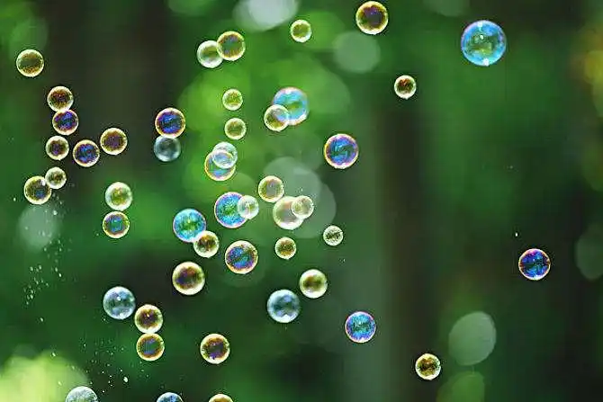 下雨的时节,不能到山上海边去玩,母亲总教我们在廊子上吹肥皂泡.