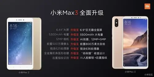 小米max3和小米max2配置参数对比