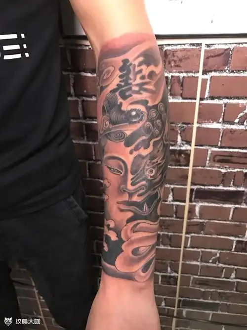 善恶_纹身图案手稿图片_阿龙的纹身作品集